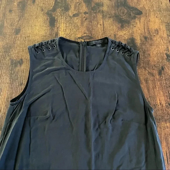 All Saints Black Kaili Laced Dress - Picture 10 of 15